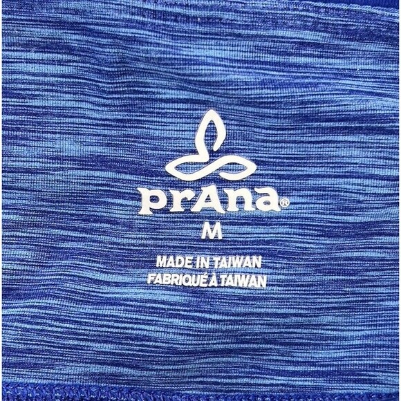 Prana Womens Sz M Blue Violet Tori Capri Cropped Leggings Performance Knit 21" - Picture 7 of 9